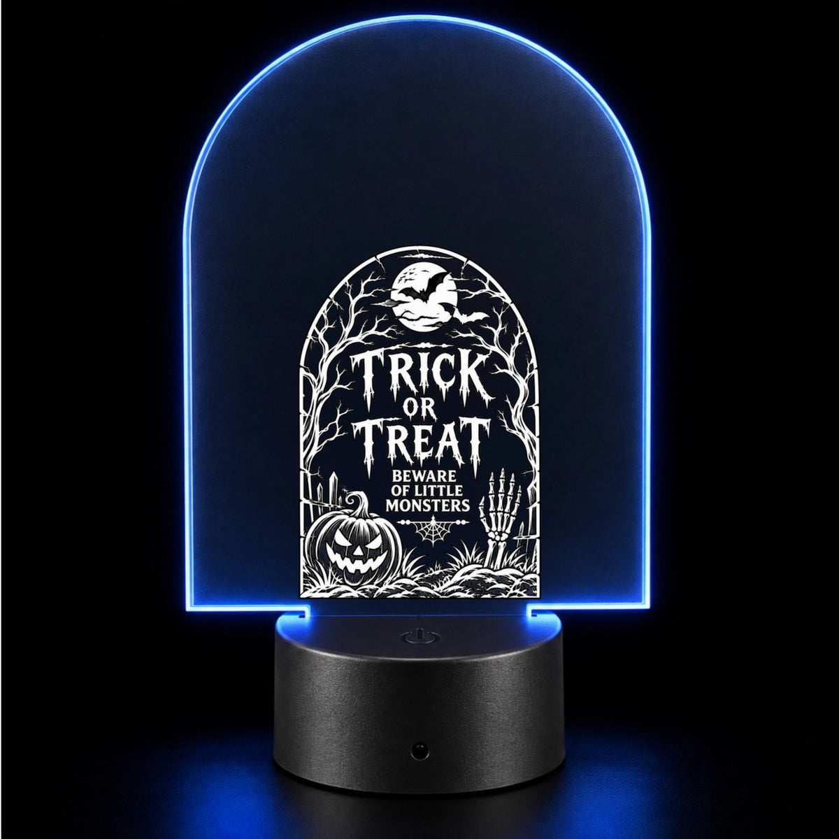 Custom LED Acrylic Lamp – Curved Arch